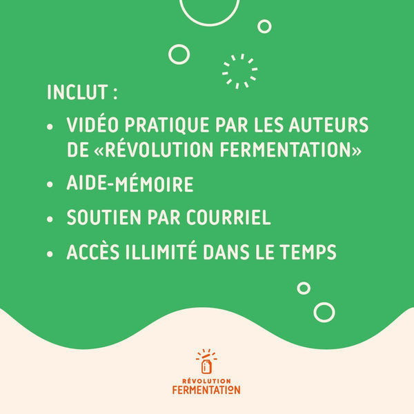 Inclut dans cours en ligne faire ses lacto-fermentation